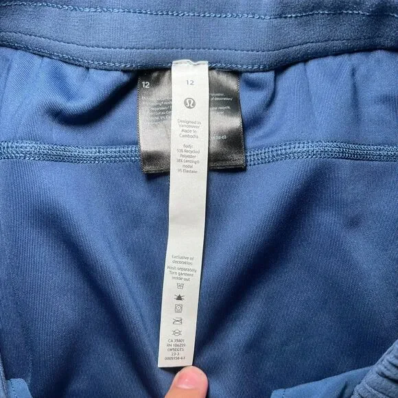 Lululemon Softstreme High Rise Leggings Pants Blue Size 12 - Picture 3 of 6